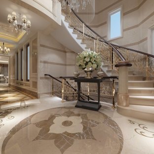 欧式别墅客厅装修效果图 典雅奢华的艺术空间